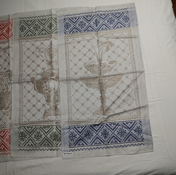 Belarusian Vintage Tea Towels Linen Cotton - Picture 3 of 6